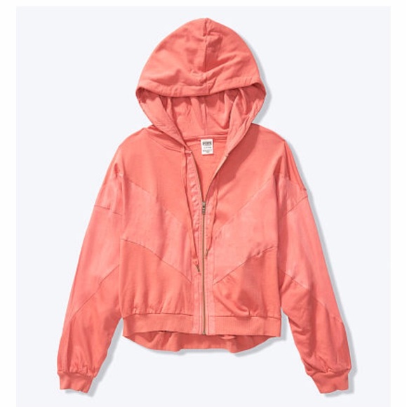 PINK Victoria’s Secret Sport Full Zip Jacket w/Hoodie - Picture 2 of 12